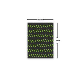 Le Jardin du Lin Printed Cotton Bags with Drawstring, Shopping Bag, Fabric Bag, Fabric Bag, Vegetable Bag, Reusable, Environmentally Friendly, Multipurpose, Foldable, Size: 20 x 30 cm