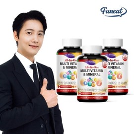 Other Funnit 24 types, all-in-one multivitamin and mineral, 3 bottles, 18-month supply, 3 units, 180 tablets / 기타 퍼니트 24종 올인원 멀티비타민 앤 미네랄 3병 18개월분, 3개, 180정
