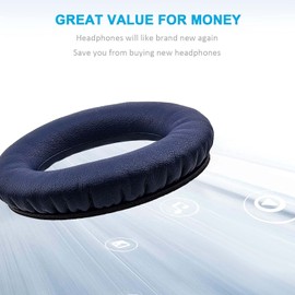 Esen QuietComfort 35 II Replacement Earpads, Soft&Comfortable QC35, Great Sound Quality Ear Cushion Replacement Parts Compatible with Bose QC35 IIQC35QC25QC15QC2 Headphones (Blue)