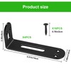 Pack of 4 Angle Connectors, Adjustable Mounting Brackets, 140 x