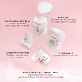 NatureLab. TOKYO Perfect Volume Thickening & Conditioning Hair Masque | Hydrate Hair While Adding Softness & Smoothness | 6.7 Fl Oz