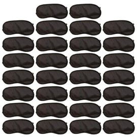 30 Pieces Of Black Eye Mask, Breathable And Comfortable Eye Mask, Sleeping Supplies, Suitable For Travel, Business Trip, And Family