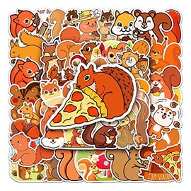 Squirrel Stickers Pack of 50 Skateboard Graffiti Stickers Motorcycles Bicycle Snowboard Luggage Laptop Car Suitcase for Children and Teenagers Waterproof Vinyl Stickers