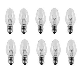 MaxLLTo Replacement 15W 120 Volt fits for Candelabra Base Nightlight Bulbs 15C7, 10 Pack