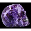 Figuren Shop GmbH Colourful Gothic Skull with Roses - Purple