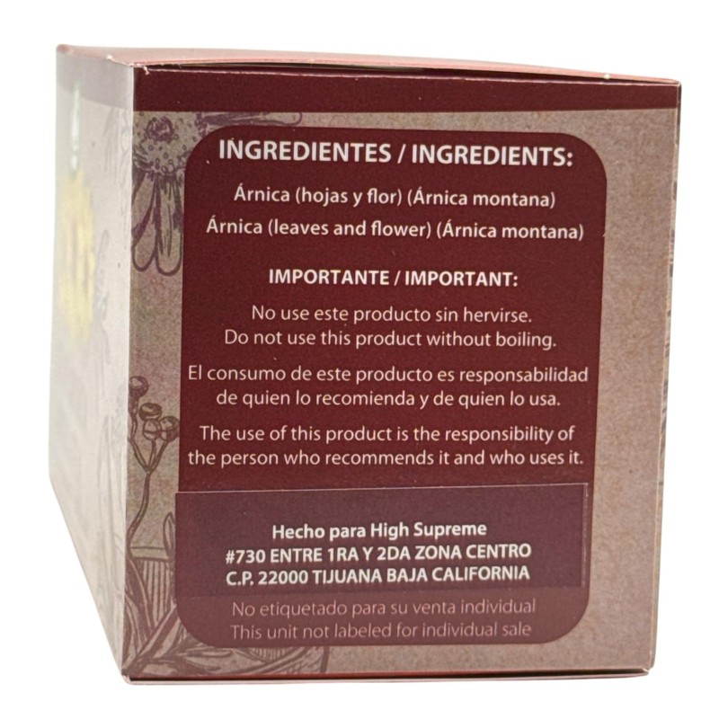 Arnica Tea – 100% Natural, Vegan, Hecho en México |