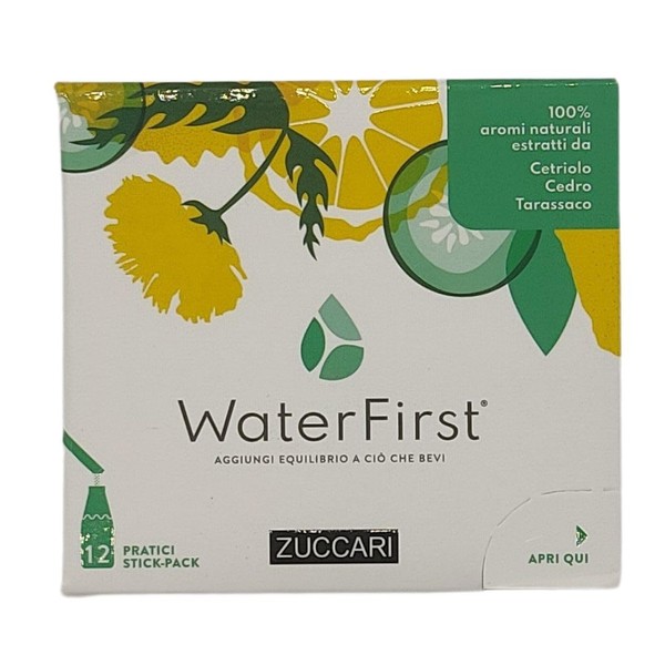 Zuccari WaterFirst Cucumber, Cedar, Dandelion, 12 Sticks of 1.5 g,