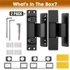 Lipshome 4.5" Hidden Door Hinge/Concealed Hinges,Invisible Hinges,Invisible Door Silent Door