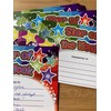 SuperStickers 'Star of The Week' Rainbow Sparkling Certificates. A5 certificates.