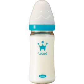 コンビ Combi テテオ 授乳のお手本 哺乳びんプラスチック製(PPSU製) 240ml Mサイズ乳首付 【対象月齢】2・3ヶ月~18ヶ月まで 4段階流量調節機能付き