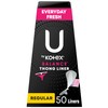 U by Kotex Balance Daily Panty Liners for Thongs, Wrapped,