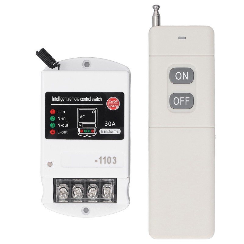 Remote Control Switch 30A Relay 3km Control Range Wireless Remote