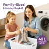 Superio Gradient Perforated Laundry Basket with Ergonomic Handles - Modern