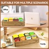 KIRIGEN Wood Tea Bag, Coffee Bag Storage Box, 8 Compartments,