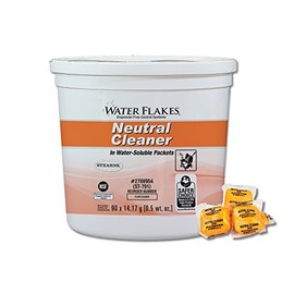 Water Flakes Stearns Neutral Cleaner in Premeasured Packets (1 pail per case - 90 x 0.5 oz. packets)