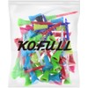 Kofull Tees de Golf Golf Tees Rubber 50pcs Mixed Plastic