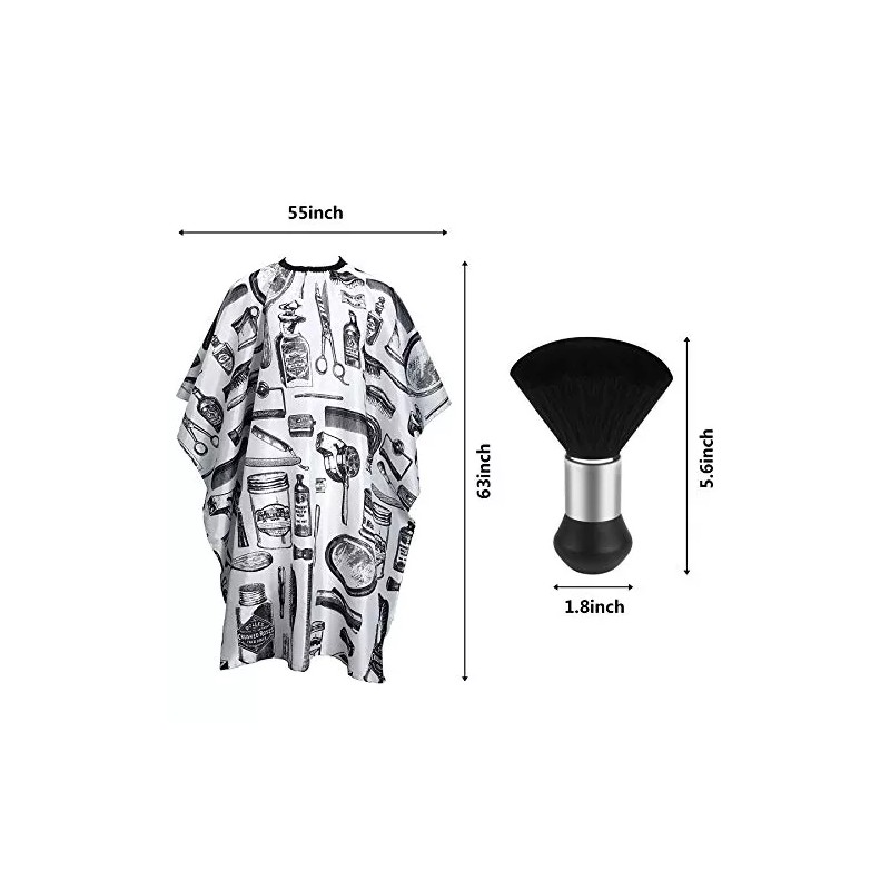 Febsnow Capa Profesional De Corte De Cabello Con Cepillo Par