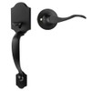 Goldenwarm Black Front Door Handle, Door Handle Exterior, Single Cylinder