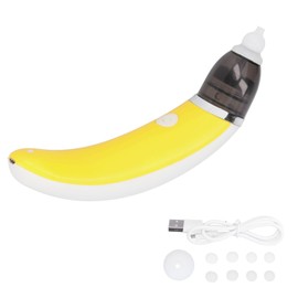 Nasal Suction Device Baby Booger Snot Suction Safe Hygienic Electric Nose Cleaner for Newborns ToddlersYellow
