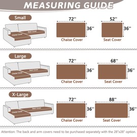 Arfntevss Sectional Couch Covers Plush Chenille L Shape Sofa Cover 2 Pieces Thick Soft Sofa Slipcovers Anti Slip Fluffy Fuzzy Sectional Cover for Dog Washable Furniture Protector (Large, Light Camel)