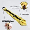 NiceYnn 2pcs Sequined Zipper Ties for Men, Glitter Sparkly Paillette