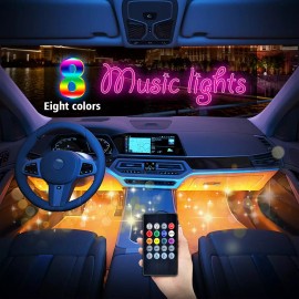 CHUSYYRAY RGB LED Lights Car Interior Floor Decor Atmosphere Strip Lamp