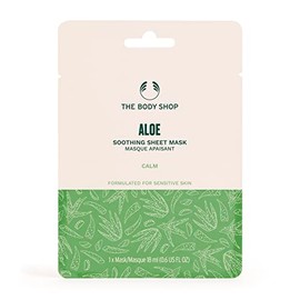 The Body Shop Mascarilla calmante de aloe vera en lmina, calmante para pieles sensibles, vegana, 0.6 onzas lquidas                                    