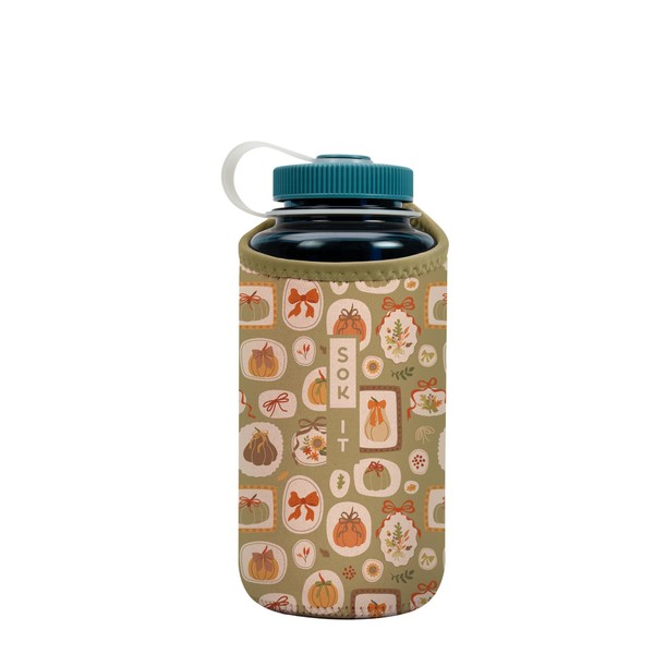 Sok It BotlSok Water Bottle Sleeve Insulated Neoprene Cover (The