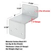GBGS 10 Pcs Z Brackets,Length 2",Double Angle Clip Bracket for