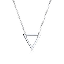 Elli Necklace Women Triangle Cut Out Pendant Trend in 925 Sterling Silver