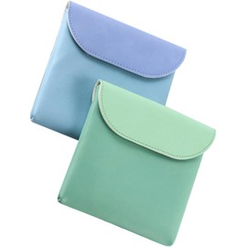 2 Piezas Bolsa de Almacenamiento para Toallas Sanitarias en Pu Diseño Atractivo y Funcionalidad Multipropósito para Mujeres en Viajes y Uso Diario