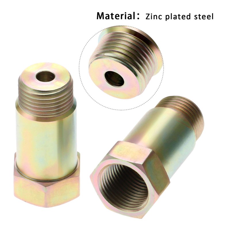 O2 Oxygen Sensor Spacer Adapter Isolator Extender Straight CEL Fix