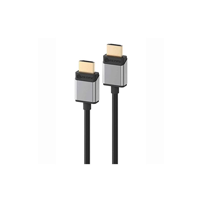 Alogic Slim Super Ultra HDMI M-M Cable 1M V2.1 [SSULHD01-SGR]