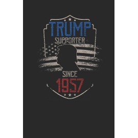 Trump Supporter Since 1957: Graph Paper Notebook - Birthday Gift Idea For Women And Men