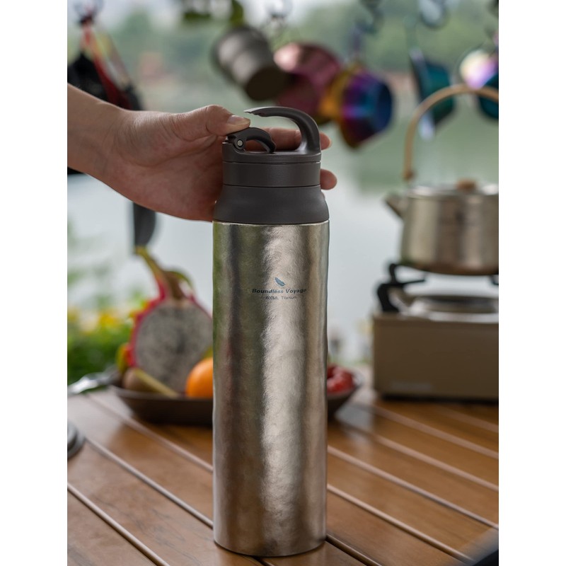 Boundless Voyage 800ml / 27oz Titanium Water Bottle Vacuum Insulated