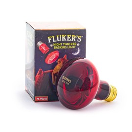 Fluker's Red Night Time Reptile Basking Spotlight Infrared Heat Lamp