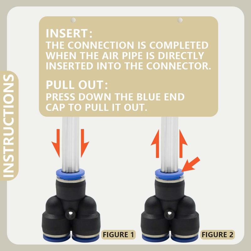 Bwintech 10 Pcs 12mm 3 Way Y Splitter Push in