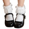 Arisana Short Socks, Kids, Girls, Formal Socks, White, Black, School,