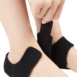 2 x Heel Pads, Heel Sleeves, Gel Heel Protectors for Plantar Fasciitis, Achilles Tendonitis, Bone Spurs, Heel Cups, Heel Pads, Heel Cushions for Relieving Heel Pain/Pressure