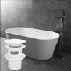 Brass Tub Plug, Pop Up Drain Fits Most Tub Kits