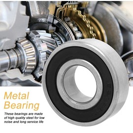 Ball Bearings, 10 Pieces, 6202-2rs Ball Bearings, Double-Sided Seal, Deep Groove Ball Bearing, 15 x 35 x 11 mm, Sealed Single Column Bearings