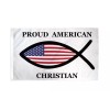Pround American Christian Flag 3x5ft Religious Flag Christianity USA Flag