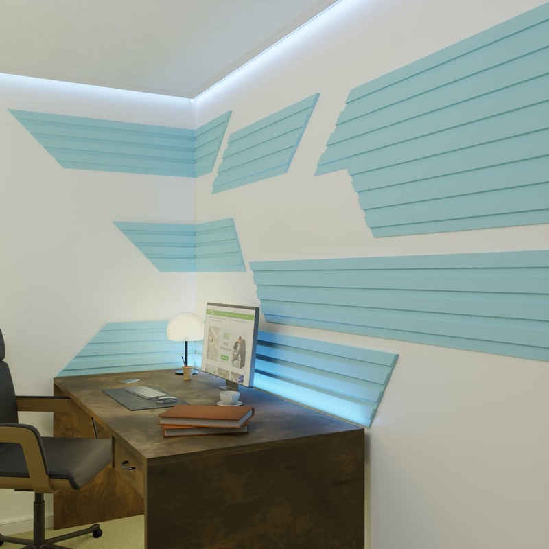 HEXIMO Slat Wall (0.46 m²) Made of XPS - Slats