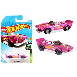 Hot Wheels 2019 Basic Mainline Speed Blur - Track Manga (Pink/White)