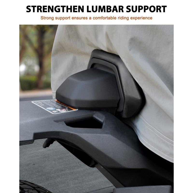 1Up Driver Backrest for Can-Am Ryker, Adjustable Angle Lumbar Support
