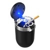 MUQIDA Car Ashtray with Lid, Auto Portable Stainless Steel Smokeless
