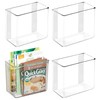 iDesign Adhesive Organizer Bin - Damage-Free Hanging for Kitchen, Bathroom,