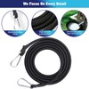 Bungee Cords with Carabiner Clips, 4PCS Black Bungee Ropes 40Inch