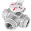 3 Way T Port Stainless Steel 304 Ball Valve with