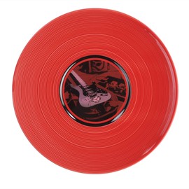 IMPULSE! Vintage Record Label Plates - Set of 4 Large Red Dinner Plates, Perfect for Stylish Meals and Gatherings